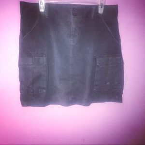 Old Navy Cargo Mini skirt Sz 12 Navy Blue